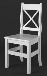 Chair, solid white pine wood, Lagopus 11 - Measurements: 97 x 46 x 47 cm (H x W x D)