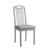 Chair Maridi 115, Colour: White, part solid wood - Measurements: 95 x 44 x 52 cm (H x W x D)