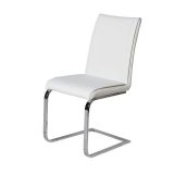 Chair Maridi 48, Colour: White - Measurements: 91 x 44 x 42 cm (H x W x D)