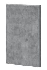 Wall panel for double bed Papauta Right, Colour: Grey - Measurements: 105 x 65 x 7 cm (H x W x D).
