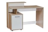 Desk Palpala 09, Colour: Oak Sonoma / White - 75 x 113 x 56 cm (H x W x D)