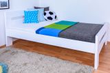 Youth bed ' Easy Premium Line ® ' K6, 120 x 200 cm Beech solid wood white lacquered