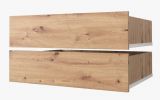 Drawers for closet, set of 2, Colour: Oak Artisan - for closets with the width of 120 - 200 cm.