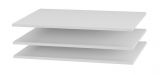 Shelf (3 pieces) for series Farsala, Dodoni and Thiva, Colour: White - Measurements: 88 x 55 cm (W x D)