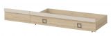 Drawer for single bed / guest bed, Colour: Beech / Cream - 27 x 74 x 138 cm (H x W x L)