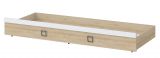Bed frame for bed Benjamin, Colour: Beech / White - 80 x 190 cm (W x L)