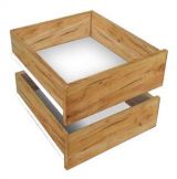 Drawers for closet, set of 2, Colour: Golden Craft oak - for closets with the width of 100 cm.