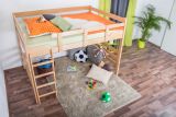 Bunk bed ' Easy Premium Line ® ' K15/n, solid beech wood natural, convertible - lying area: 120 x 200 cm