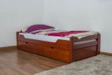 Single bed / Storage bed K1/1n "Easy Premium Line" incl. 2 drawer and cover plates, cherry-coloured - 90 x 200 cm 