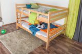 Bunk beds ' Easy premium line ' K16/n, head and foot part straight, solid beech wood natural - lying surface: 140 x 200 cm, divisible