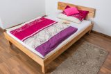 Futon bed / Solid wood bed Wooden Nature 01, heartwood beech wood, oiled  - size 140 x 200 cm