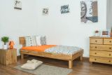 Platform bed / Solid wood bed Wooden Nature 01, oak wood, oiled - 90 x 200 cm