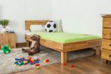 Youth bed Wooden Nature 02, solid oak wood, oiled, solid - 90 x 200 cm