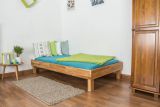 Platform bed / Solid wood bed Wooden Nature 04, oak wood, oiled - 90 x 200 cm