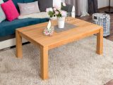 Coffee table Wooden Nature 120 Solid Beech - 120 x 80 x 45 cm (W x D x H)