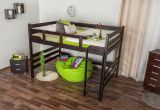 Adult bunk bed ' Easy Premium Line ® ' K15/n, solid beech wood chocobrown, convertible - lying area: 140 x 200 cm