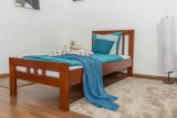 Single bed "Easy Premium Line" K8, solid beech wood, cherry red - 90 x 190 cm