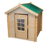 Playhouse Happy Park Green - 1.05 x 1.05 meters made from 13 mm block planks