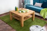 Coffee table Wooden Nature 123 Solid Oak - 80 x 80 x 45 cm (W x D x H)