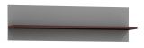 Suspendend rack / wall shelf Tabubil 05, colour: Wenge / Grey - Measurements: 25 x 90 x 21 cm (H x W x D)