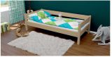 Single bed Marc, solid beech wood, clearly varnished, incl. slatted frame - 90 x 200 cm