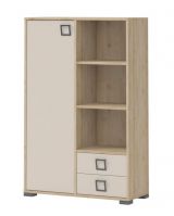Dresser 26, Colour: Beech/Cream - 134 x 86 x 37 cm (H x W x D)
