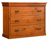 Chest of drawers Jabron 10, solid pine wood wood wood wood wood, Colour: pine - 83 x 107 x 42 cm (H x W x D)
