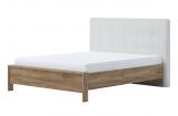Double bed Manase 04, Colours: Oak Brown - 160 x 200 cm