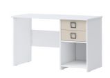 Desk 28, Colour: White / Cream - Measurements: 74 x 125 x 60 cm (H x W x D)