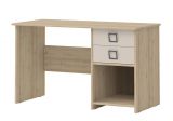 Desk 28, Colour: Beech/Cream - 74 x 125 x 60 cm (H x W x D)