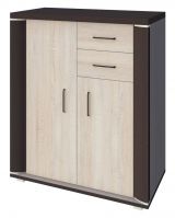 Chest of drawers Aitape 50, colour: dark Sonoma oak / light Sonoma oak - Measurements: 105 x 90 x 40 cm (H x W x D)