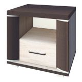 Aitape 13 bedside cabinet, colour: dark Sonoma oak / light Sonoma oak - Measurements: 43 x 50 x 40 cm (H x W x D)