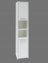 Tall cabinet Cerri 01, Colour: White - 170 x 30 x 30 cm (H x W x D)