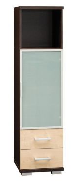 Shelf Trelew 22, Colour: Wenge / Maple - 156 x 40 x 41 cm (h x w x d)