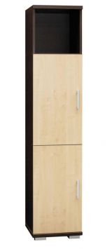 Shelf Trelew 25, Colour: Wenge / Maple - 193 x 40 x 41 cm (h x w x d)