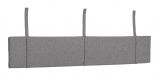 Upholstery for headboard, Colour: Grey - Measurements: 25 x 120 x 3 cm (H x W x D)
