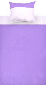 Children's Bedding 2 pieces - Color: Purple / White