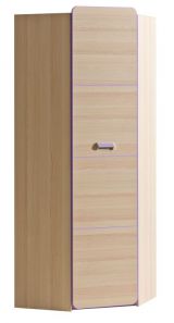 Children's room - Hinged door cabinet / Wardrobe Dennis 14, Colour: Ash Purple - Measurements: 188 x 71 x 71 cm (H x W x D)
