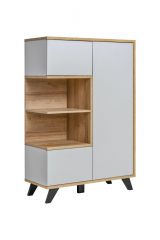 Chest of drawers with push-to-open function Austgulen 03, color: 134 x 90 x 40 cm (H x W x D), with seven compartments