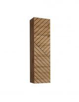 Modern wall cabinet Kongsvinger 02, color: oak Wotan - Dimensions: 120 x 30 x 30 cm (H x W x D), with sufficient storage space