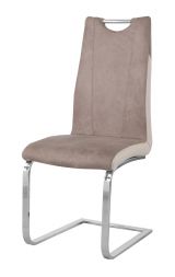 Chair Maridi 221, Colour: Beige / White - Measurements: 101 x 44 x 59 cm (H x W x D)