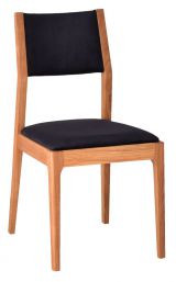 Chair Serrator 19, Colour: natural oiled Oak / Black - Measurements: 89 x 45 x 48 cm (H x W x D)