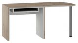 Desk Cianjur 04, Colour: Oak / White - Measurements: 77 x 160 x 60 cm (H x W x D)