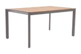 Atlanta dining table made of aluminum - aluminum color: grey aluminum, length: 1480 mm, width: 900 mm, height: 720 mm