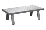 Lisbon coffee table made of aluminum - Colour: grey aluminum, dimensions: 1210 x 600 x 390 mm