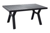 Lisbon dining table made of aluminum - color: anthracite, dimensions: 1380 x 800 x 650 mm