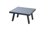 Lisbon square coffee table made of aluminum - color: anthracite, dimensions: 710 x 710 x 380 mm