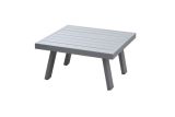 Lisbon square coffee table made of aluminum - Colour: grey aluminum, Dimensions: 710 x 710 x 380 mm