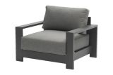 London lounge chair made of aluminum - color: anthracite, dimensions: 1010 x 840 x 670 mm