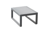 Lisbon side table made of aluminum - color: grey aluminum, dimensions: 690 x 500 x 320 mm